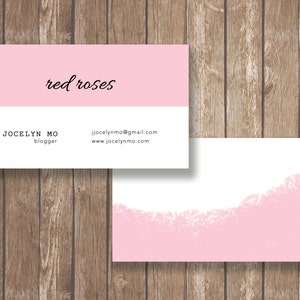 Business Card Template Blogger/Shop Business Card Design Digital Photoshop Files Custom Business Card image 1