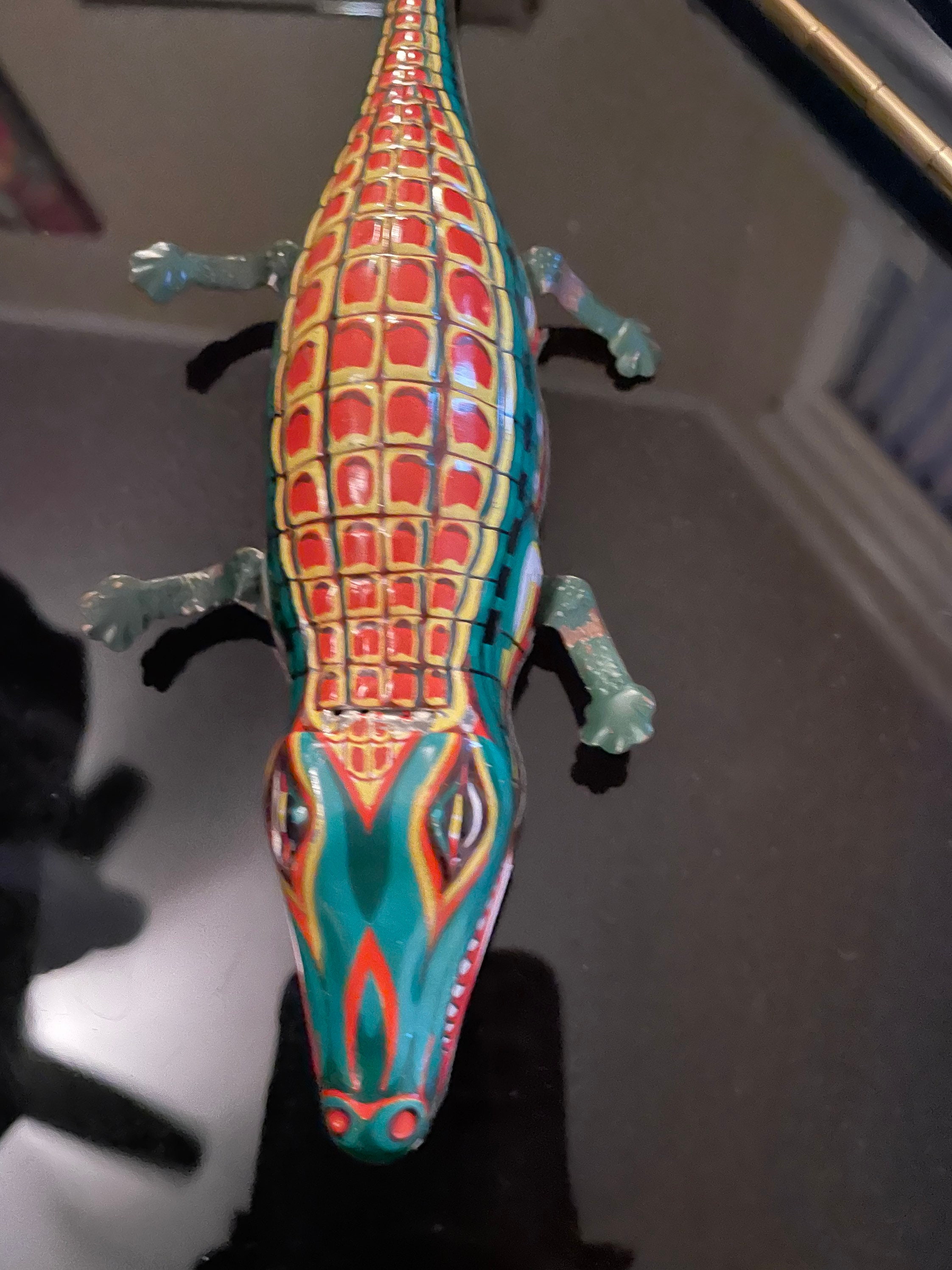Tin toy Collectible alligator wind up vintage toy Etsy