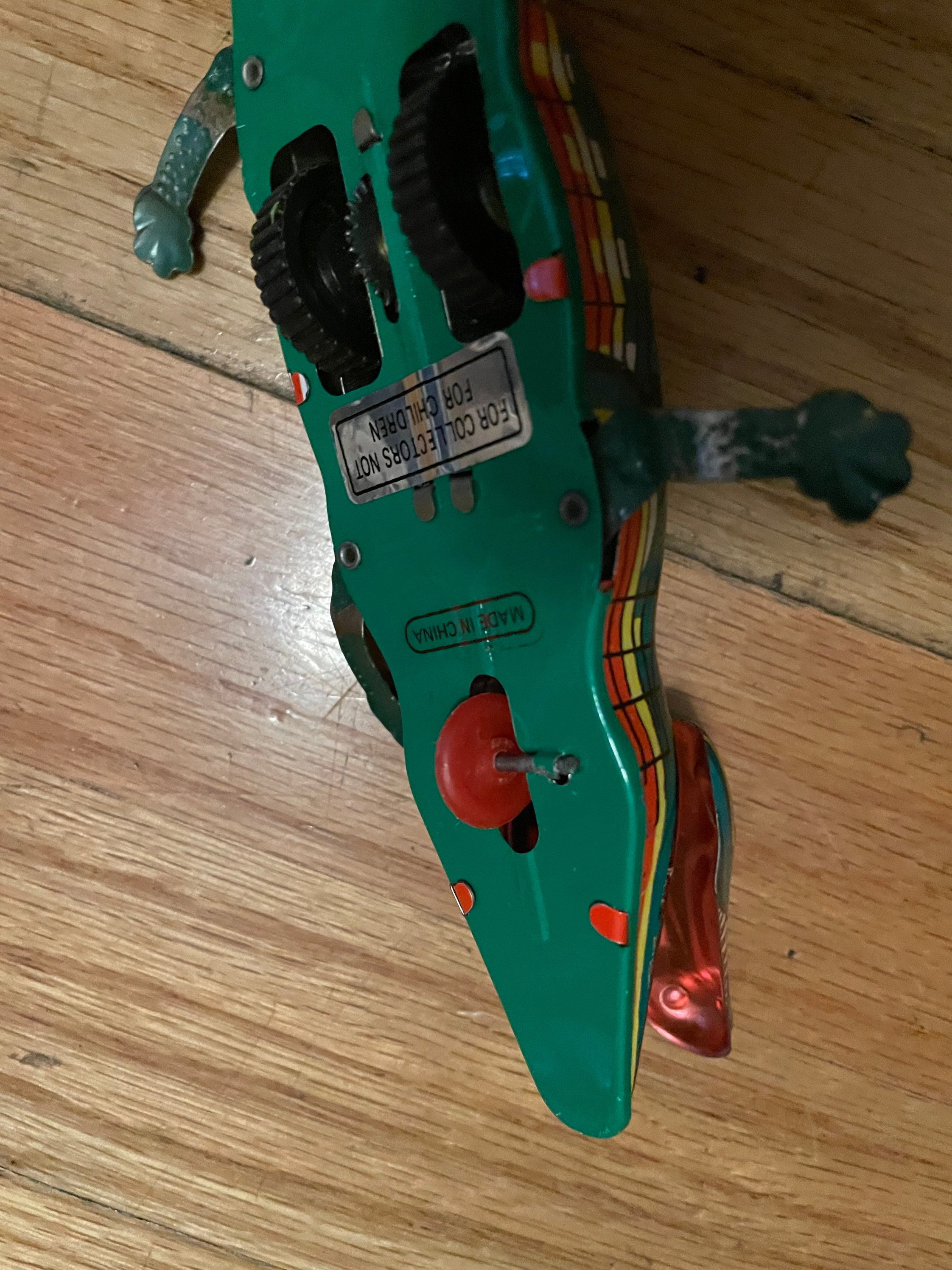 Tin toy Collectible alligator wind up vintage toy Etsy