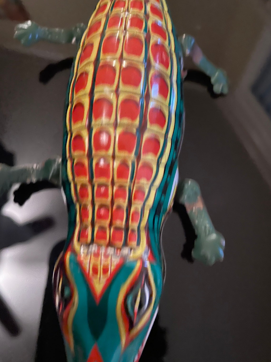 Tin toy Collectible alligator wind up vintage toy Etsy