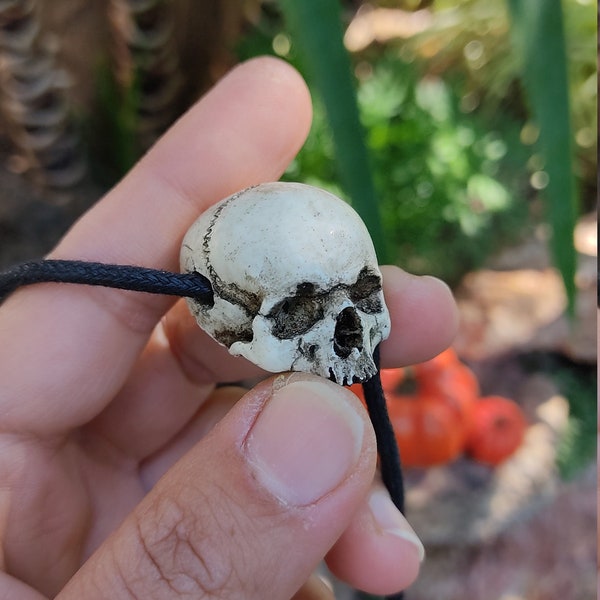 Unisex Skull Pendant, Handcrafted Skull Pendant, Gothic Style Skull Necklace, Wearable Sculptures, Skull Jewelry for Men, Gothic Accessory