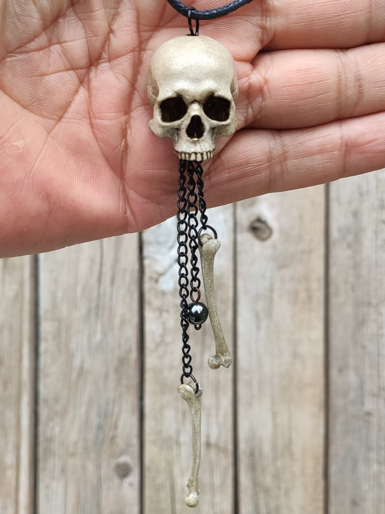 Glow In The Dark Skull Necklace - Luminous Skeleton Pendant Choker For Women & Men