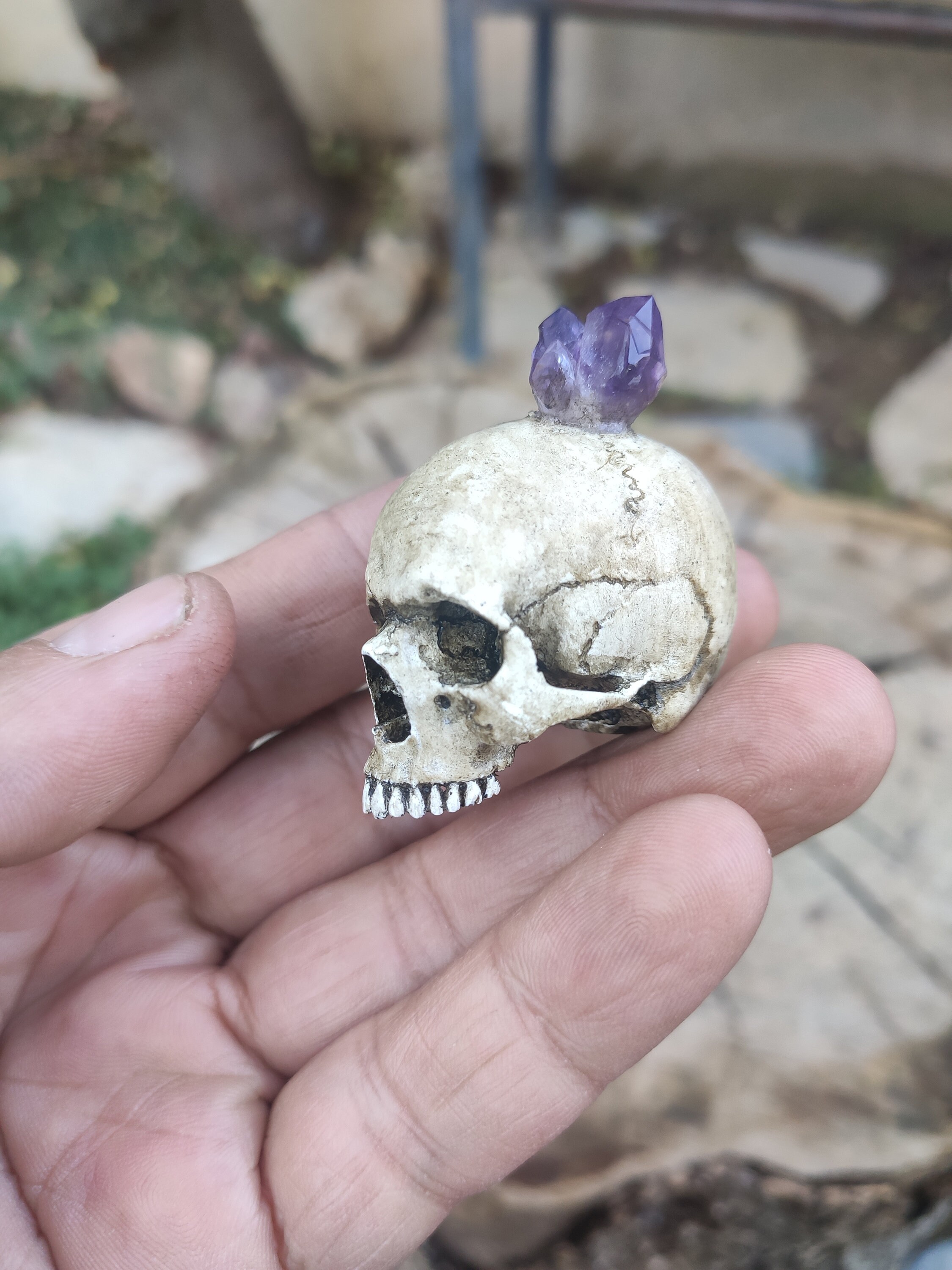 Marble sale skull ring