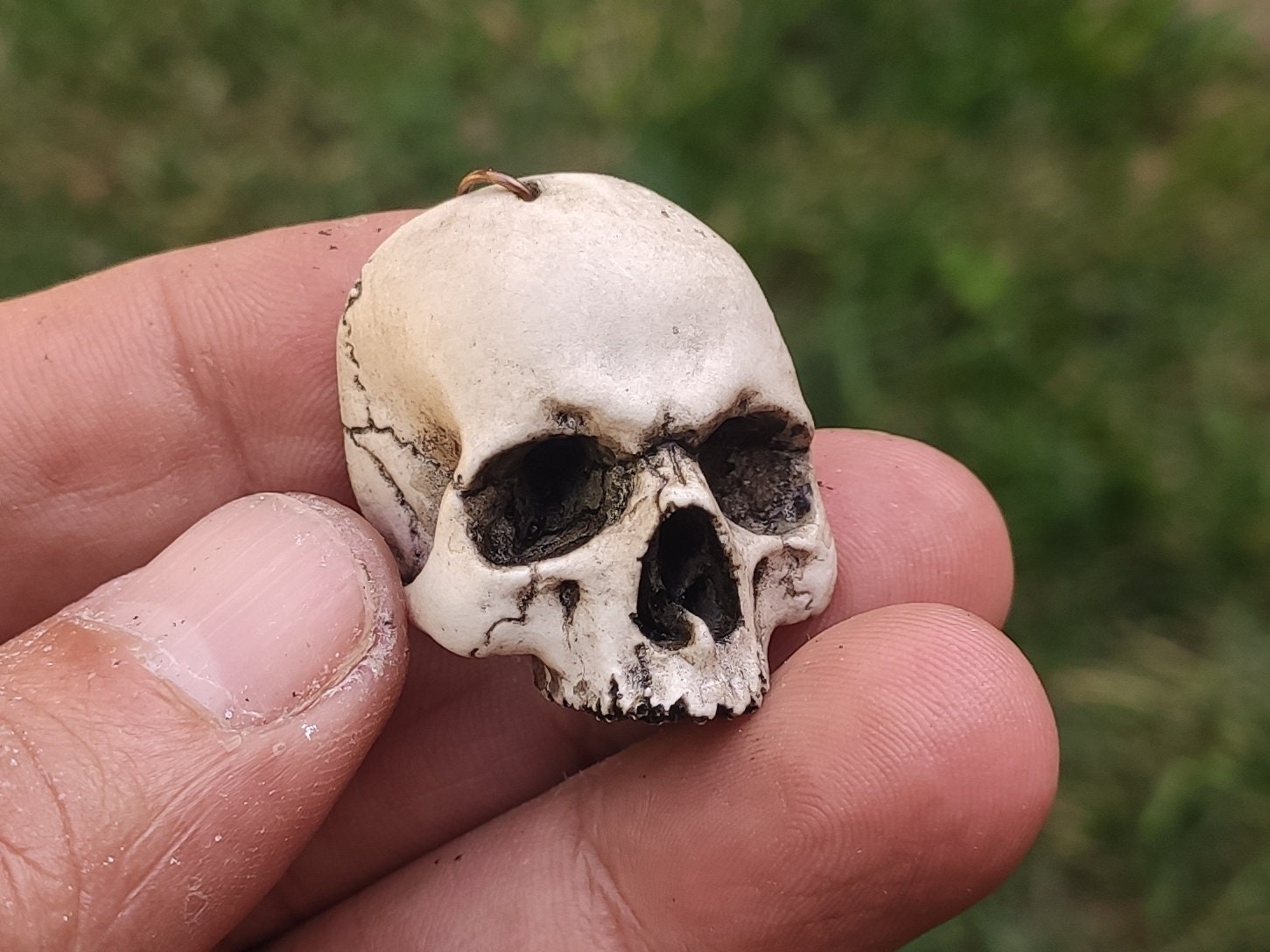 Skelett Skull Totenkopf Schädel Gothic Goth Horror Kette in  Nordrhein-Westfalen - Solingen