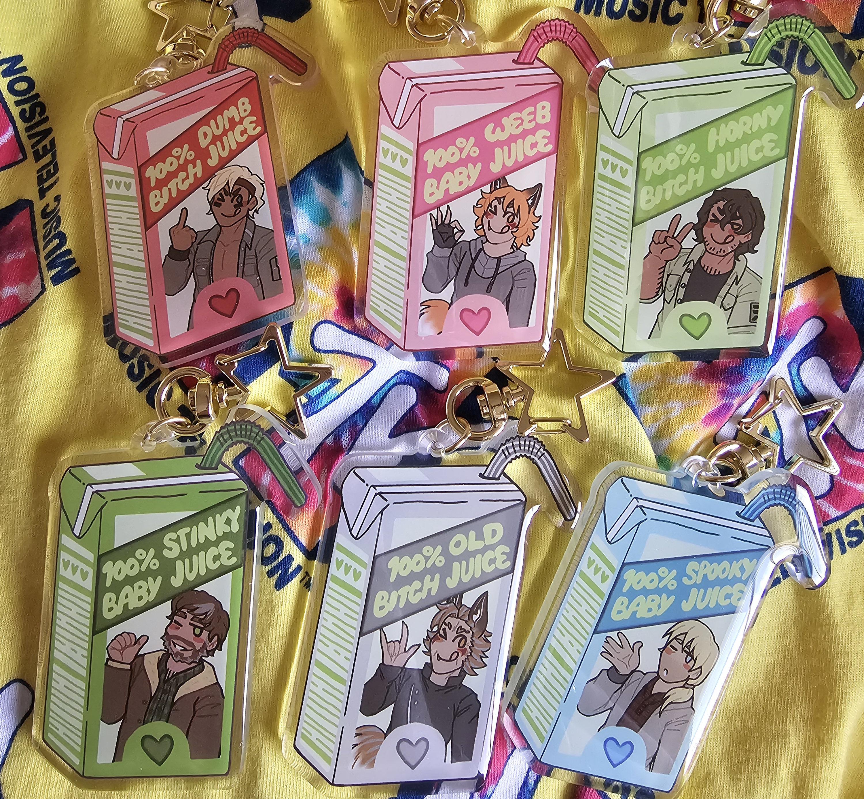 FINAL STOCK! BTD/Tpof Juicebox Charms! (3.5 inches each!)
