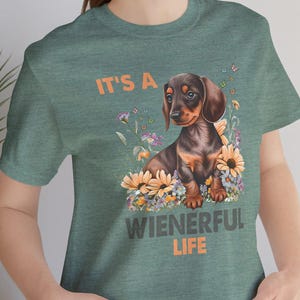 Wienerful Life Dog Lover Tee, Cute Dachshund Tshirt, Pet Lover Gift, Dog Mom Shirt, Funny Wiener Dog Shirt, Sausage Dog Tee, Cute Wiener Tee