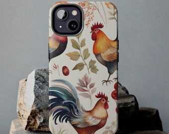 Custodia per iPhone a forma di gallo: un regalo resistente per gli amanti dei polli