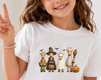 Halloween Giraffe Boo Shirt, Funny Giraffe Halloween T-Shirt, Kids Youth Infant Tee, Cute Animal Halloween Shirt, Gift for Giraffe Lovers