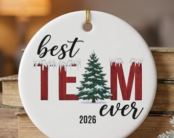 Best Team Ever Coworker Ornament 2026, Employee Appreciation Christmas Gift