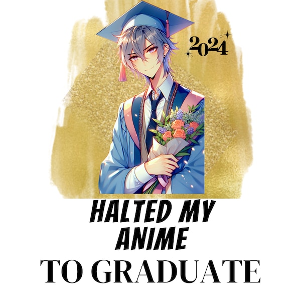 Anime Graduation PNG Anime Cool Graphic Anime Anime Lover Anime Graduation Gift Anime Graduation Anime High Res PNG Graduation Anime 2024