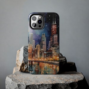 Chicago Cityscape iPhone Case: Impact Resistant Polycarbonate Shell image 7