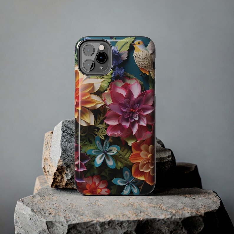 3D Floral iPhone Case: Tough, Impact Resistant, Glossy Finish image 10