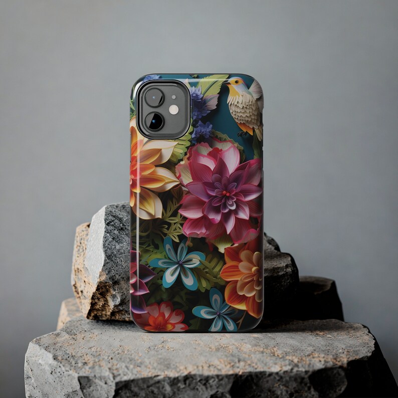 3D Floral iPhone Case: Tough, Impact Resistant, Glossy Finish image 8