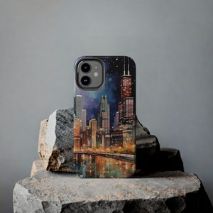 Chicago Cityscape iPhone Case: Impact Resistant Polycarbonate Shell image 5