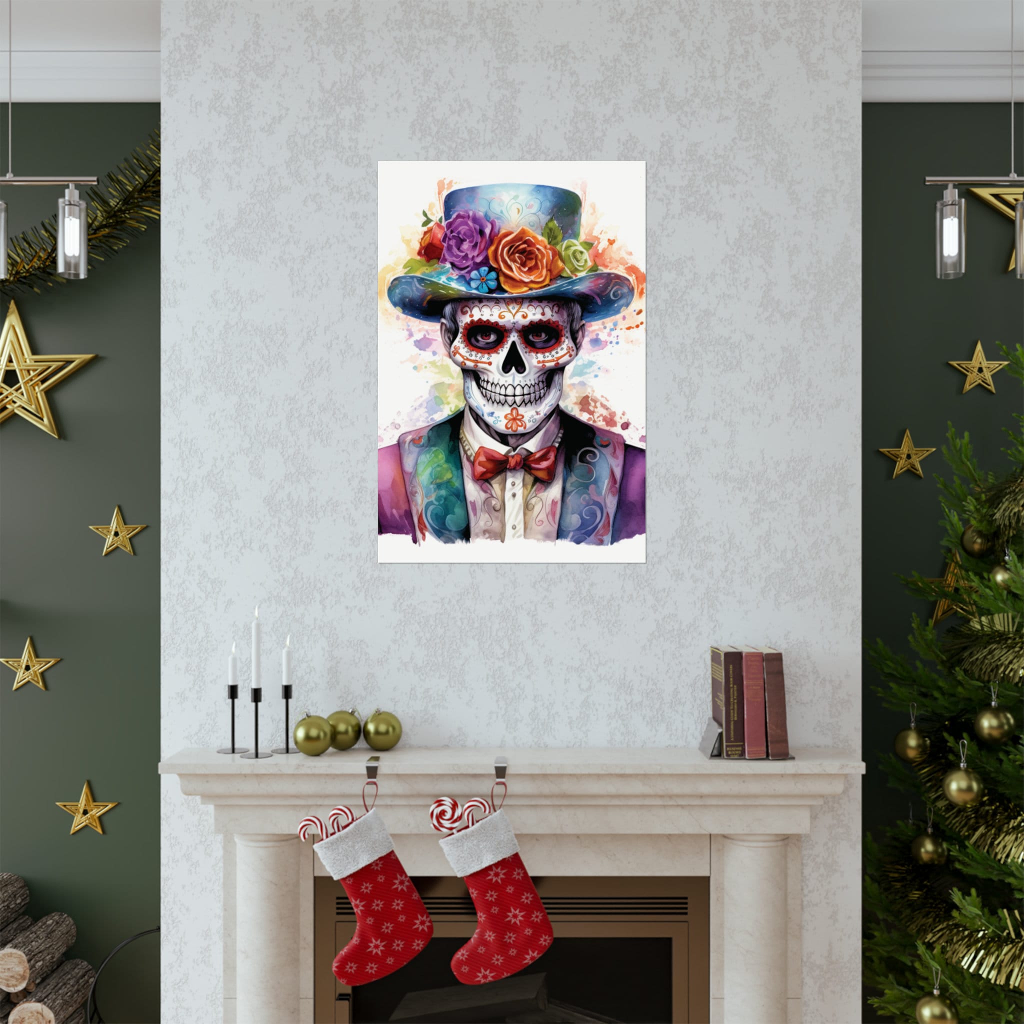 Day of the Dead Face Paint Art - Free Download - AI Scribbles