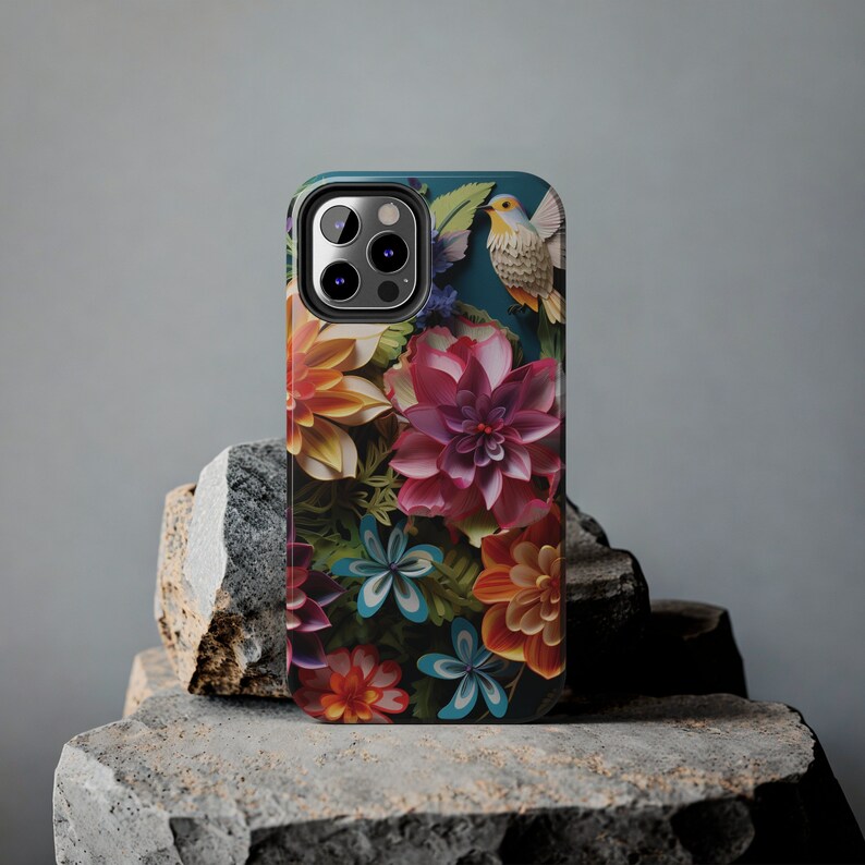 3D Floral iPhone Case: Tough, Impact Resistant, Glossy Finish image 6