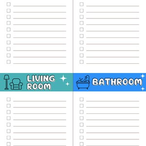Editable ADHD Cleaning Checklist, Cleaning Cards for Elementary Aged ...