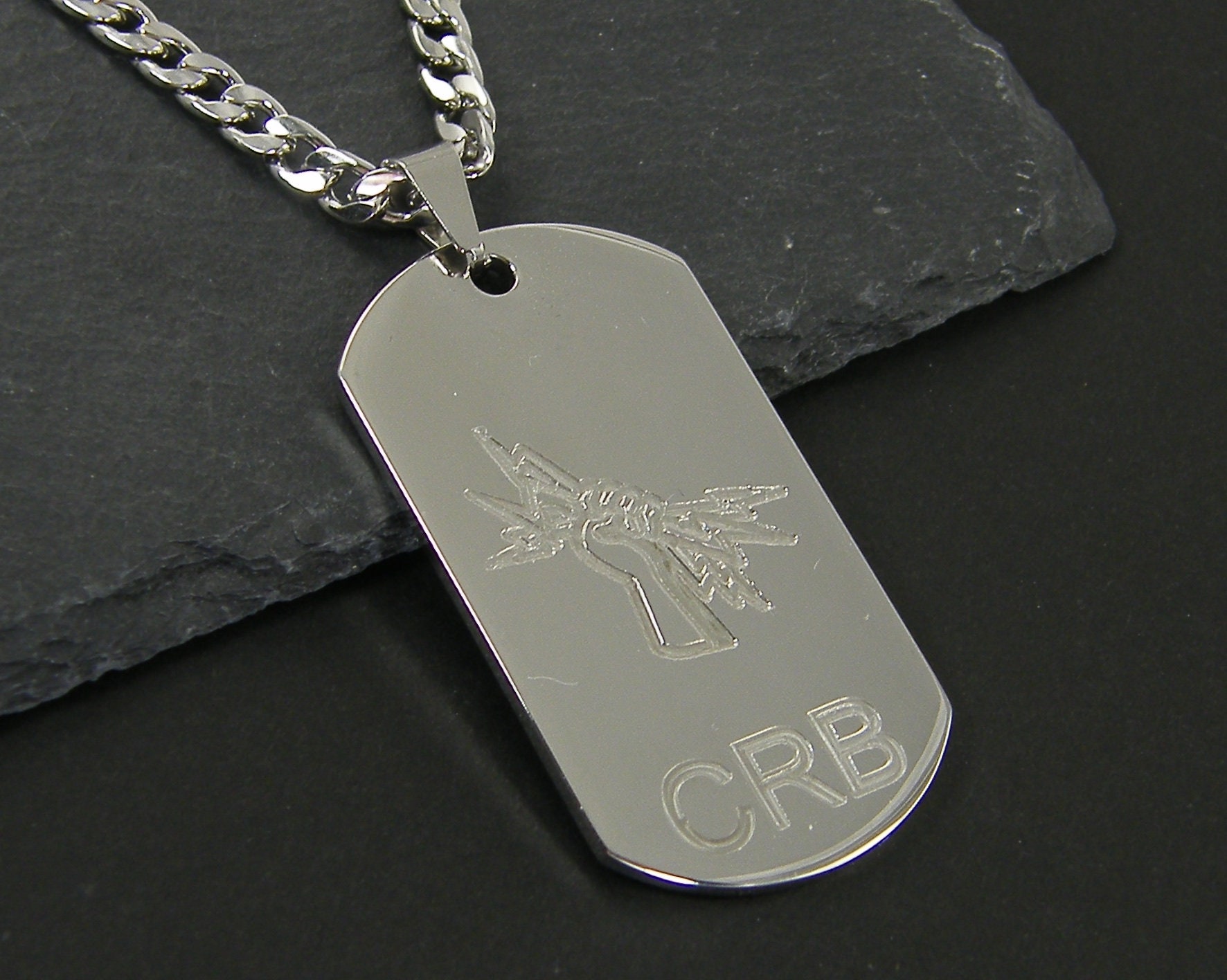 Personalized Electrician Necklace, Custom Engraved Dog Tag Personalized Electrician Necklace, Custom Engraved Dog Tag