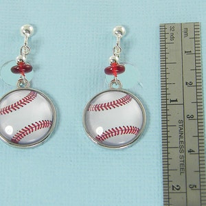 Personalized Baseball/Softball Leather Necklace/Earrings Sports Jewelry