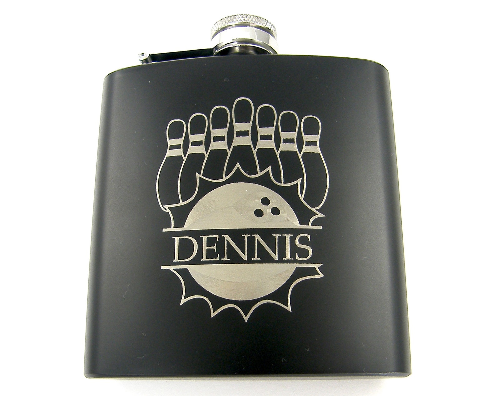 Personalized Bowling Flask