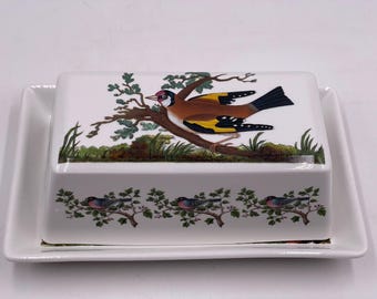 Vintage Susan William Ellis Birds of Britain Elegant Butter Dish Made in Britain, E Donovan Birds of Britain, Birds Portmeirion, Birds, Dish