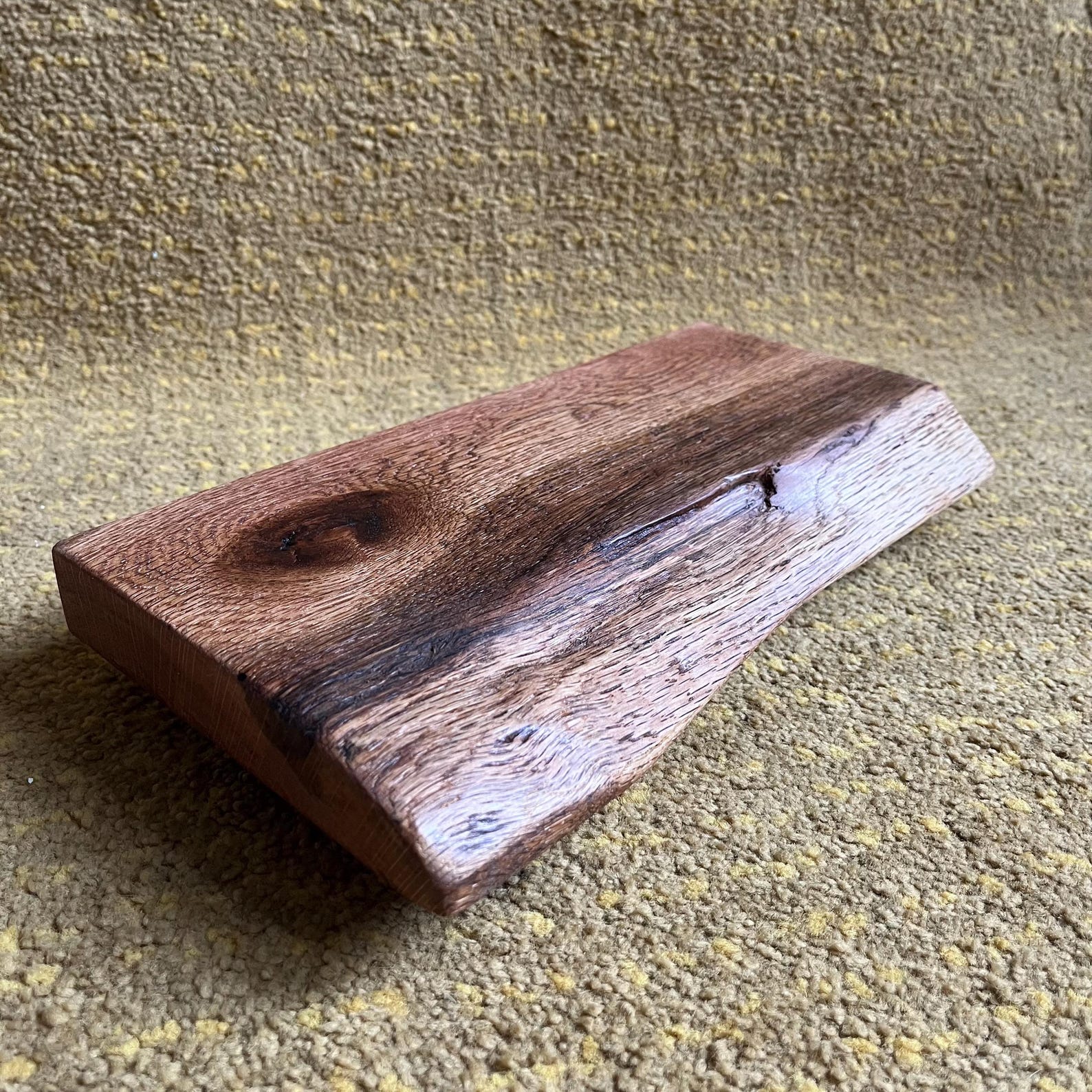 Handmade Rustic Oak Riser Stand - Natural Wood Display Shelf for ...