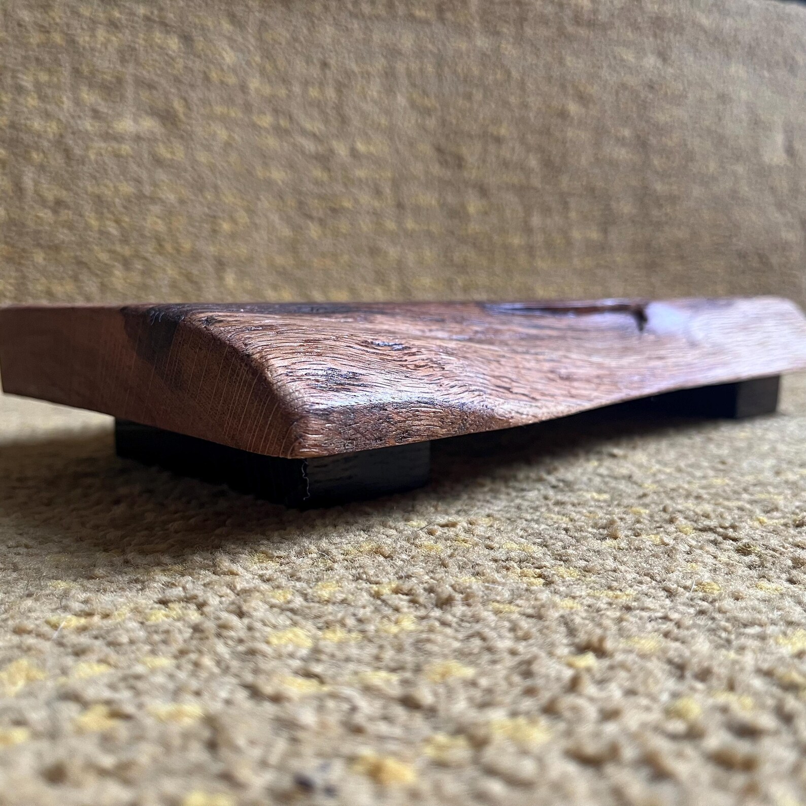 Handmade Rustic Oak Riser Stand - Natural Wood Display Shelf for ...
