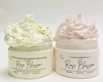 Stocking Stuffer for Women Winter Scent Rose Spices and Berries choose Body Butter or Whipped Soap