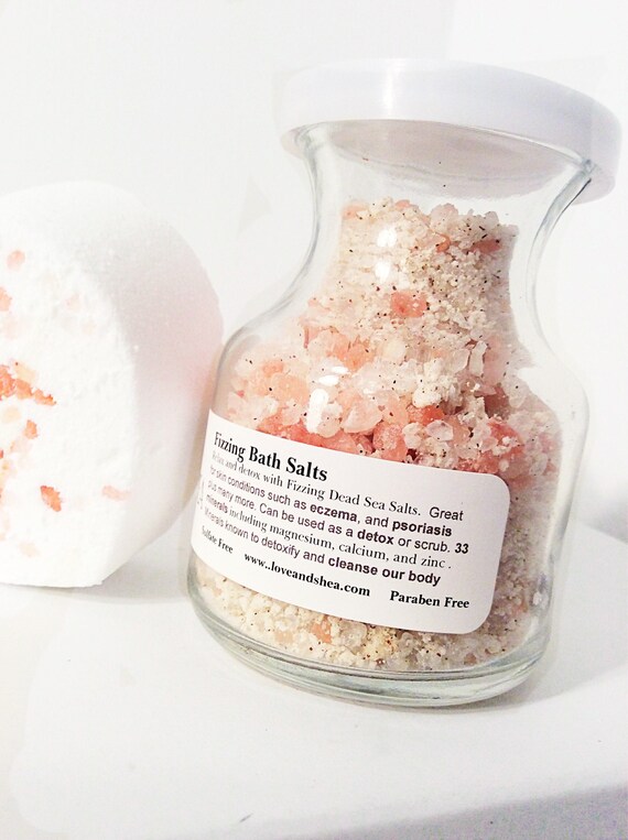 Bath Salts Himalayan SaltSweet Pink Sugar Bath Soak Epsom Etsy