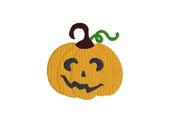 Jack-O-Lantern Crooked Smile Embroidery Design, Digital Download Embroidery Files, Size 2in x 2in , Pumpkin, Carved Pumpkin, Halloween