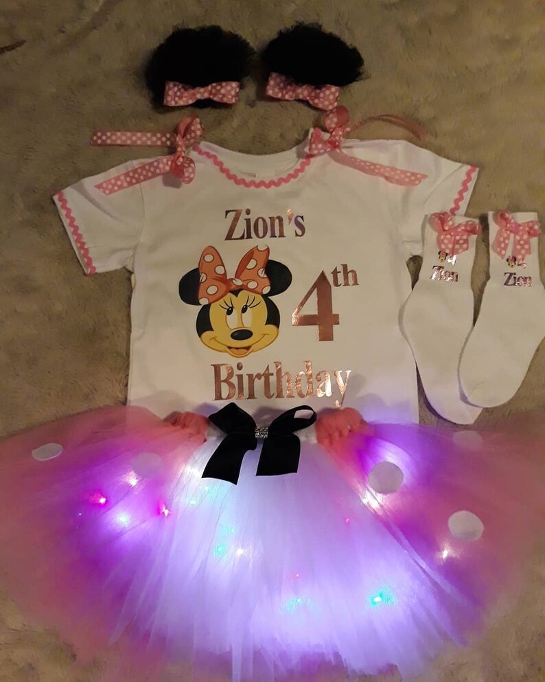 minnie mouse tutu set