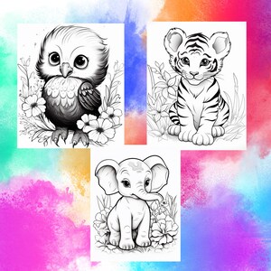 Coloring Pages - 25 Animal Printable Activity Sheets for Kids, Toddlers ...