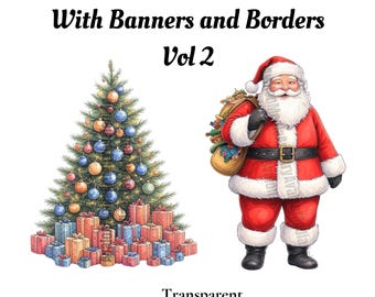 Christmas Clipart Bundle - PNG Images for Holiday Crafts, Cards, and Digital Designs (Commercial Use)