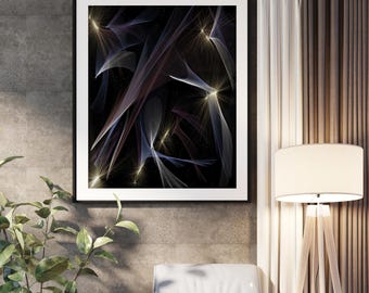 Abstract Cosmic Art Print - Digital Download Wall Decor