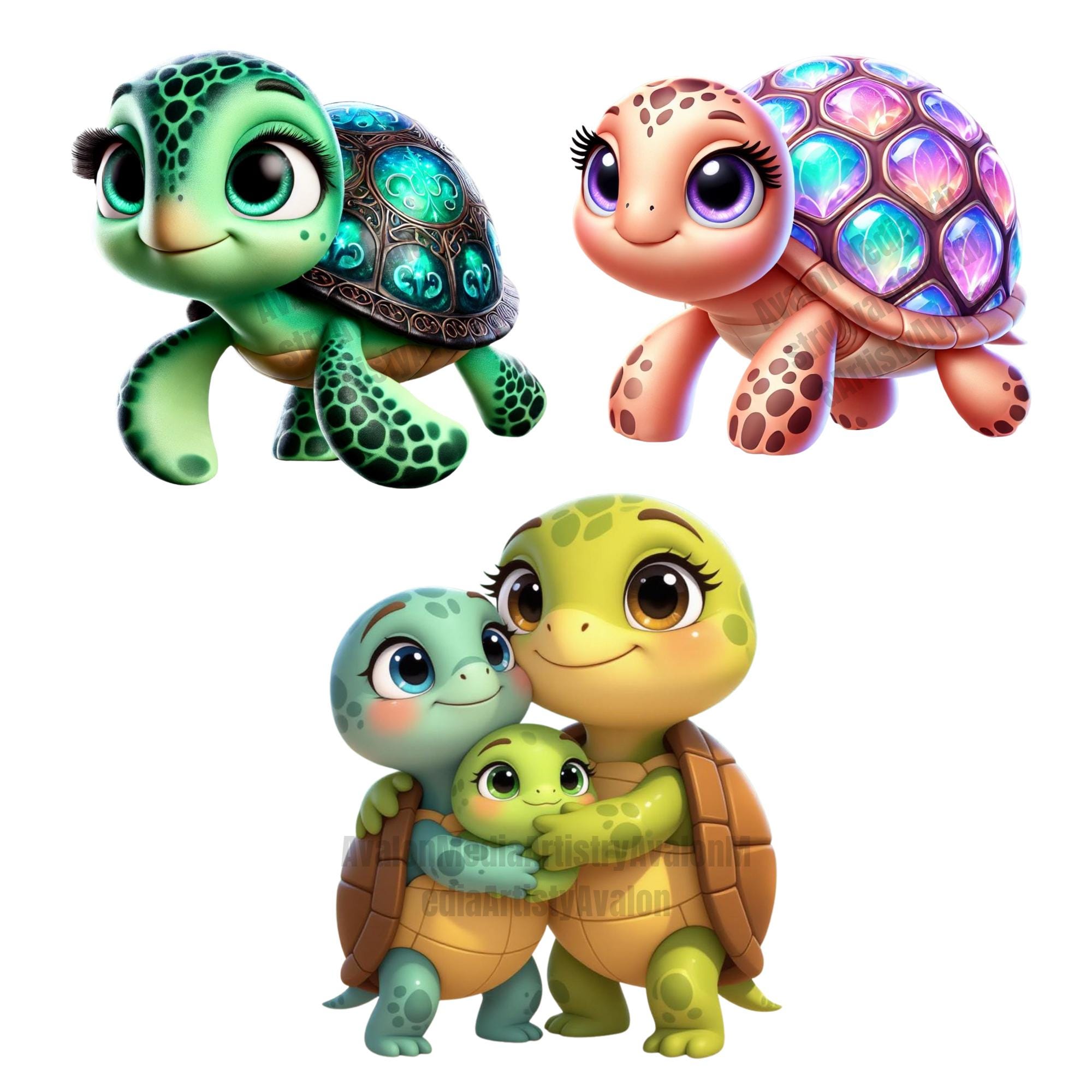 Turtle Clipart PNG , 300 DPI, Stickers, Teachers, Nursery (commercial ...
