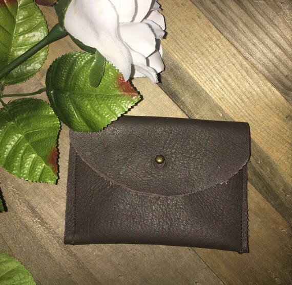 YKEBVPW Genuine Leather Coin Purse For Men - Small Change Pouch With Snap Closure, Brown, 3.15x3.15 Inches - View #10