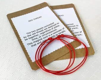 Kabbalah red string | Etsy