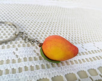 Llavero de mango Accesorio de fruta Charm de mango realista