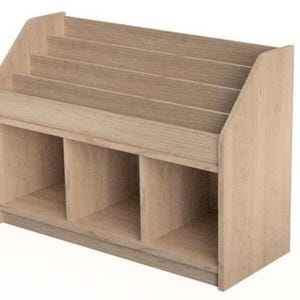 Montessori Bookcase and Cubby Digital Plans