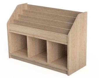 Planos digitales de estantería y cubículo Montessori