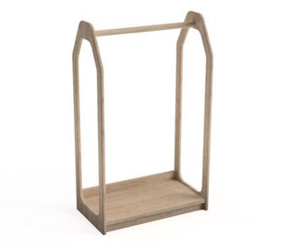 Montessori Wardrobe, Kid's Clothing Rack and Bookcase Digital Plans