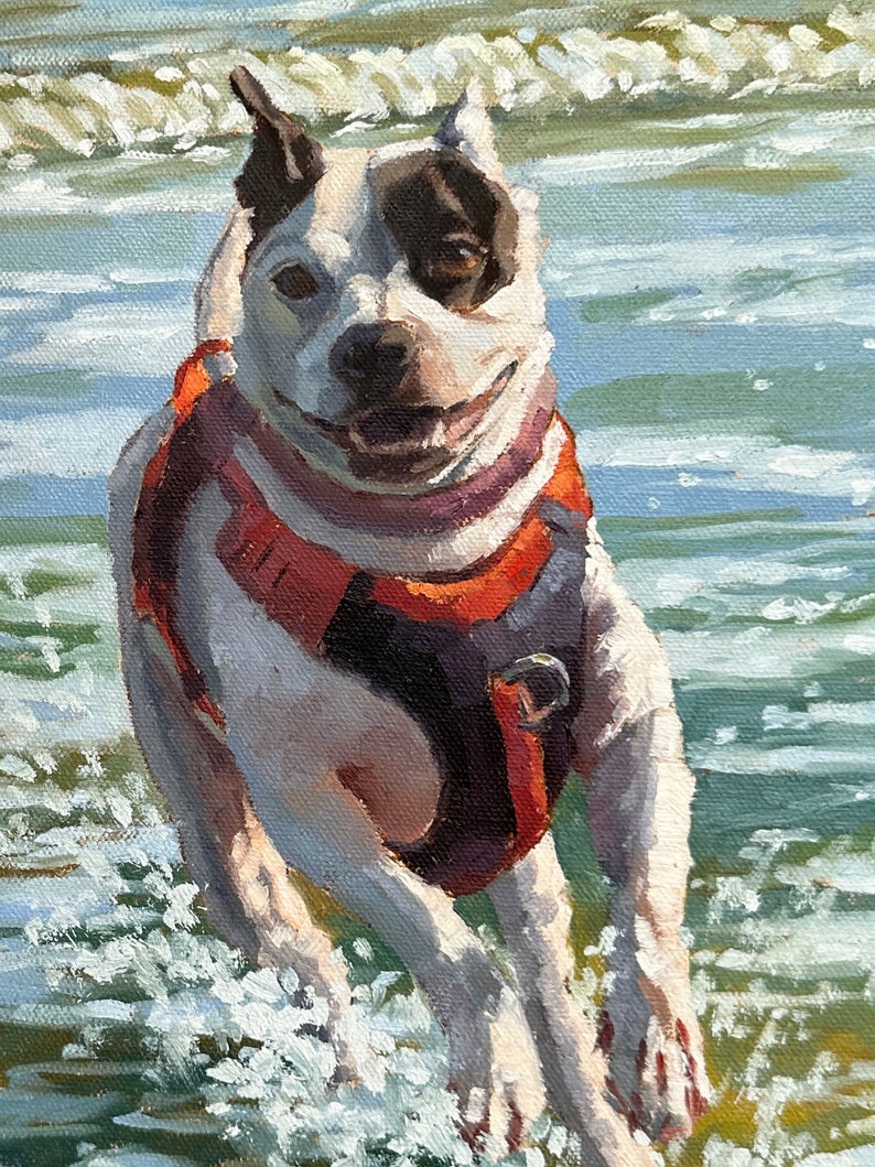 Custom Pet Portrait Oil Painting From Photo Hand painted Dog Cat custom-pet-portrait-oil-painting-from-photo-hand-painted-dog-cat