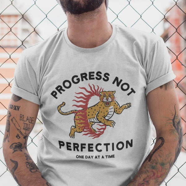 Progress Not Perfection, Alcoholics Anonymous, Narcotics Anonymous, Recovery Shirt, 12 Steps Gift, AA Shirt, NA Shirt, Sober Shirt, Cool AA