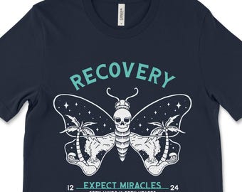 Recovery Tshirt, Expect Miracles, Recovery Clothing, NA T-Shirt, Narcotics Anonymous Shirt, Alcoholics Anonymous Clothing, AA Shirts