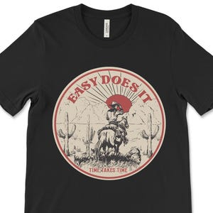 Recovery Tshirt, Easy Does It, Alcoholics Anonymous T-shirt, Narcotics Anonymous Shirts, Recovery Gifts, Sober Clothing, Recovery Quotes