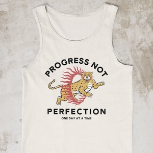 Progress Not Perfection Recovery Tank Top, AA Shirt, NA Shirt, AA Tank, Recovering Addict, Sober, Sobriety, Men's Recovery, Women's Recovery