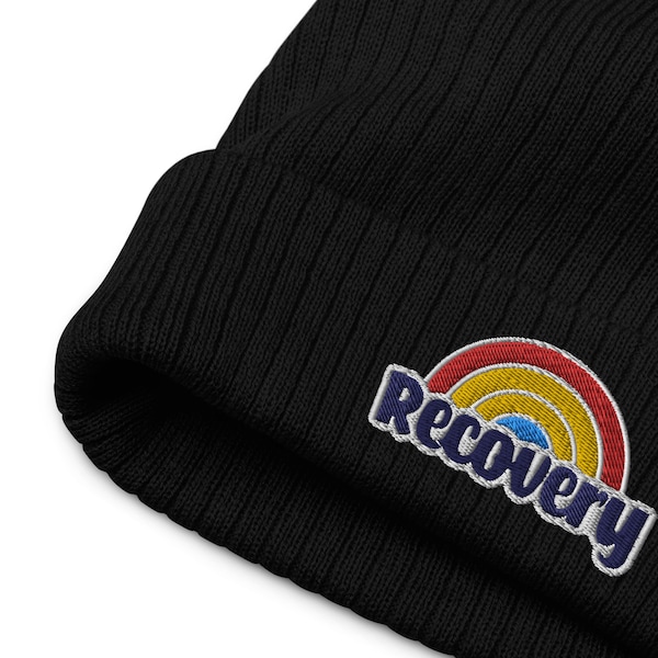 Recovery Beanie, Recovery Clothing, Self Care Beanie, Mental Health Hat, Recovery Apparel, Sober Gift, Sobriety Anniversary, Clean and Sober