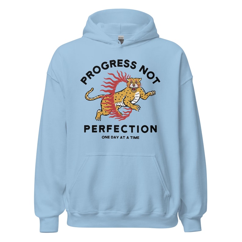 Progress Not Perfection, Recovery Apparel, AA Hoodies, NA Hoodies, Alcoholics Anonymous Apparel, Narcotics Anonymous, Sobriety Clothing image 6