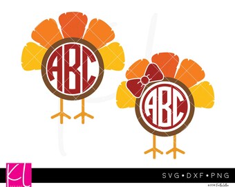 Download Turkey Monogram Svg Etsy