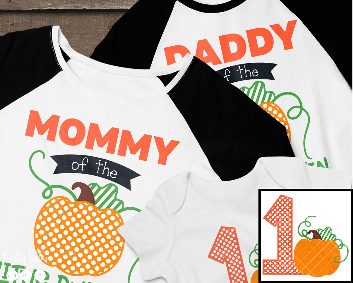 Little Pumpkin 1st Birthday SVG Cut File with Matching Mommy & | Etsy